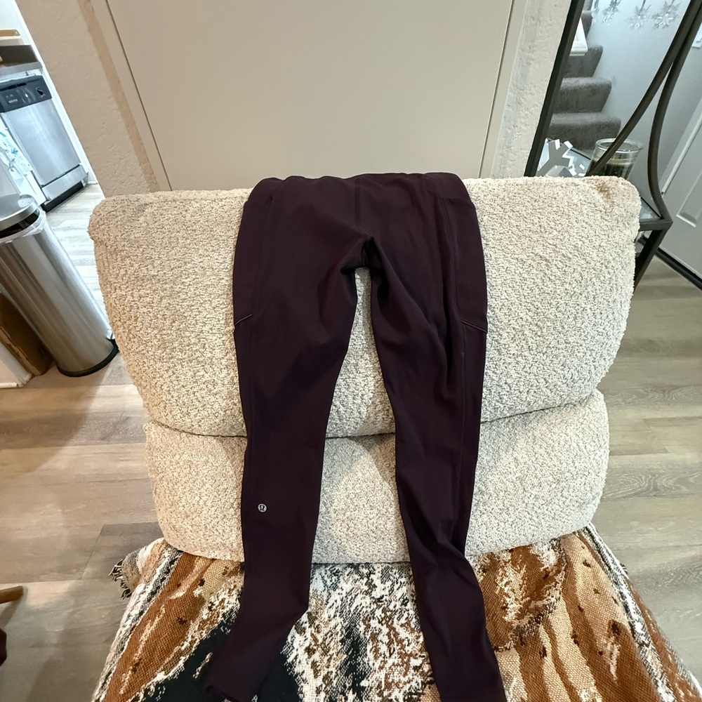 Lululemon Dark Purple active wear Leggings